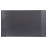 Black Crocodile Embossed Leather Desk Pad, 34 x 20